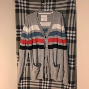 Striped Gray Cardigan